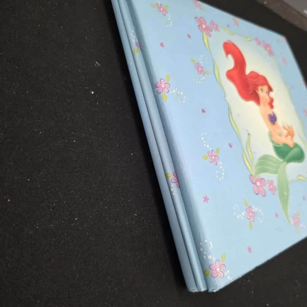 Sandy Lion Disney Princess Ariel 8 X 8 Scrapbook Album Blue 10 Pages
